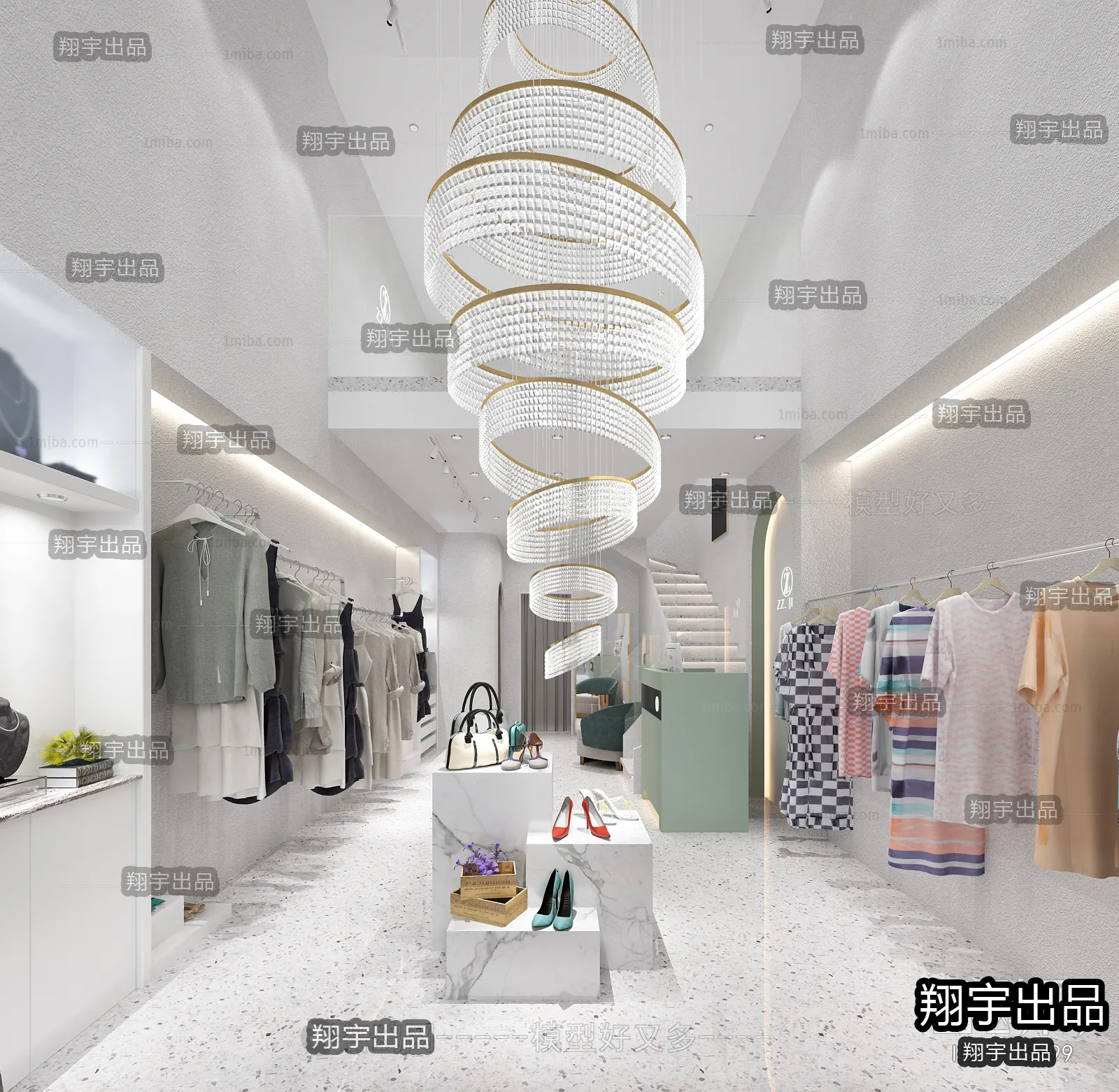 CLOTHING STORE – 3D SCENES – 0124