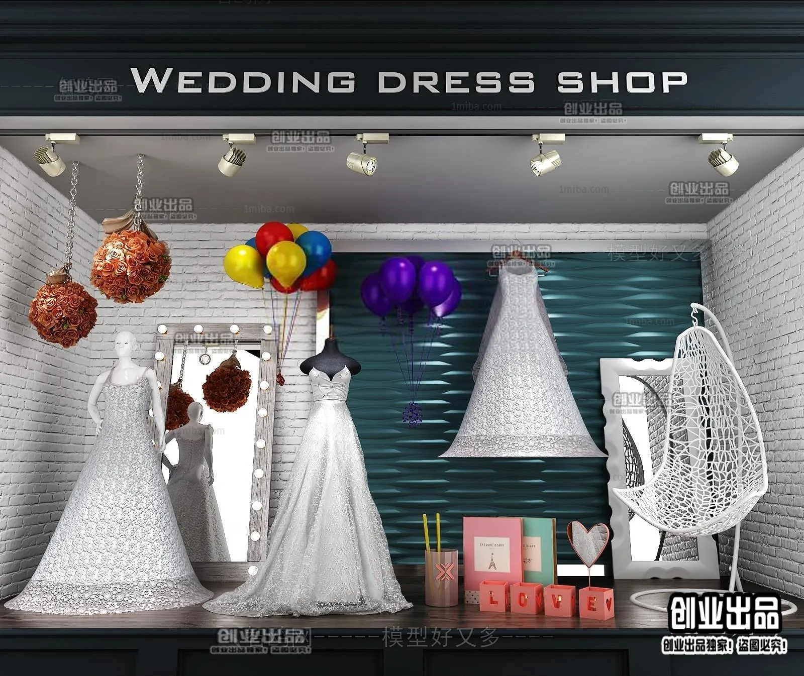 CLOTHING STORE – 3D SCENES – 0365