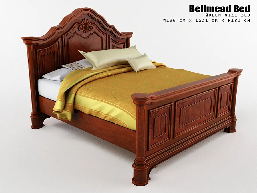 Bellmead Bed 3DS Max - thumbnail 3