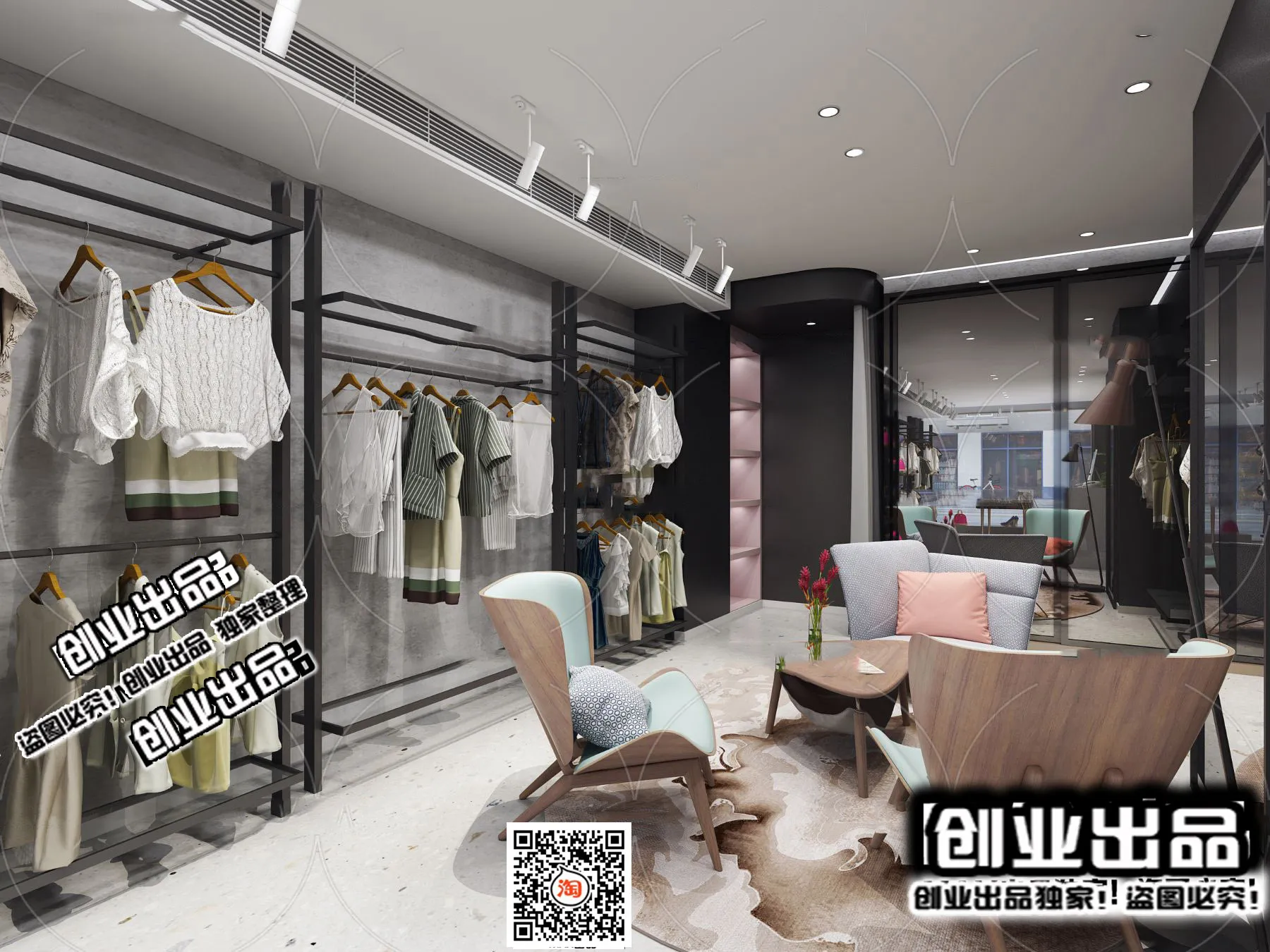 CLOTHING STORE – 3D SCENES – 0460
