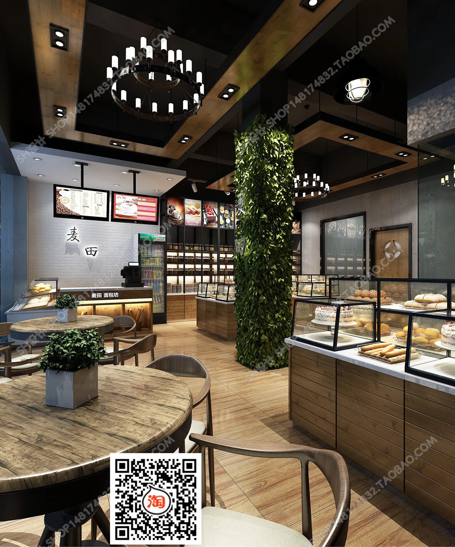 FASTFOOD STORE – 3D SCENES – 0009