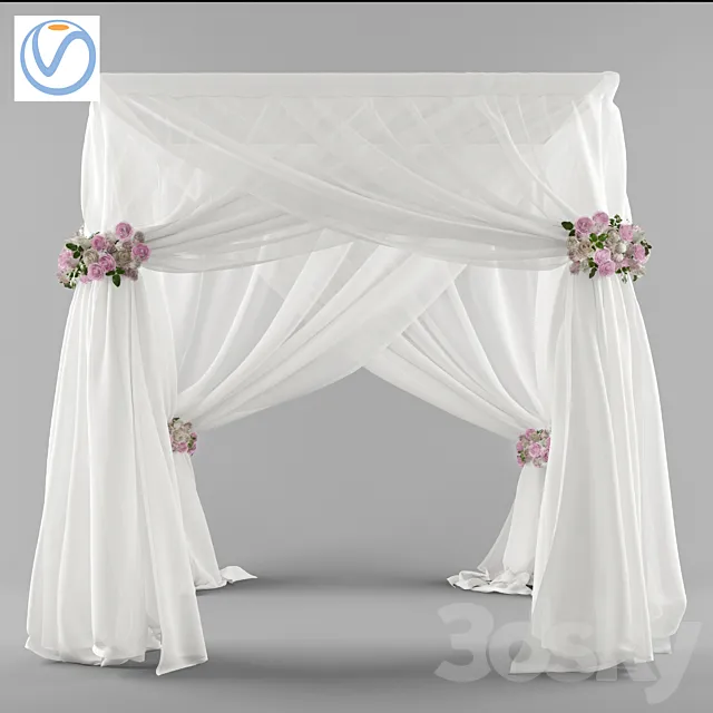 Wedding canopy (Vray) 3DS Max - thumbnail 3