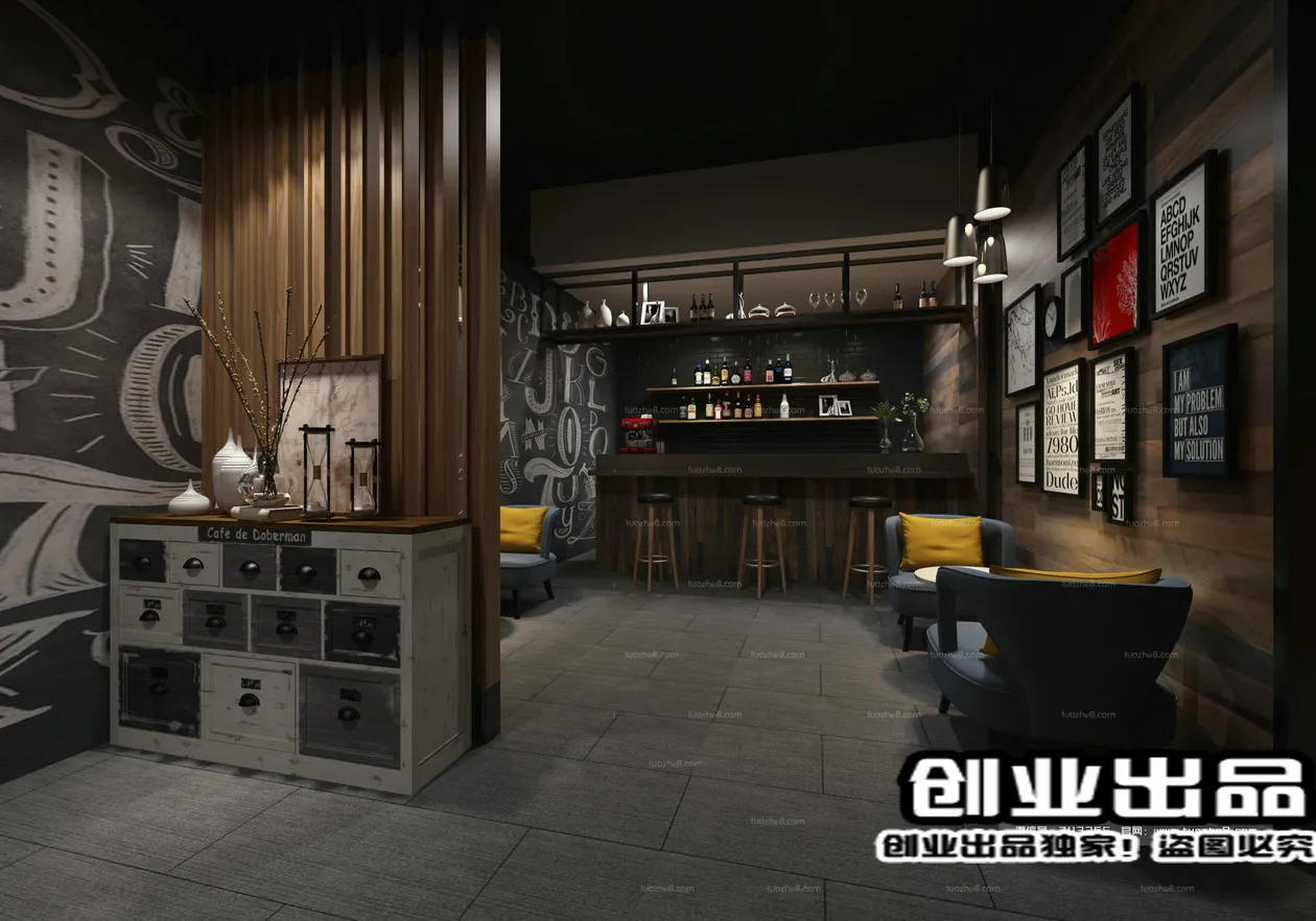 FASTFOOD STORE – 3D SCENES – 0043