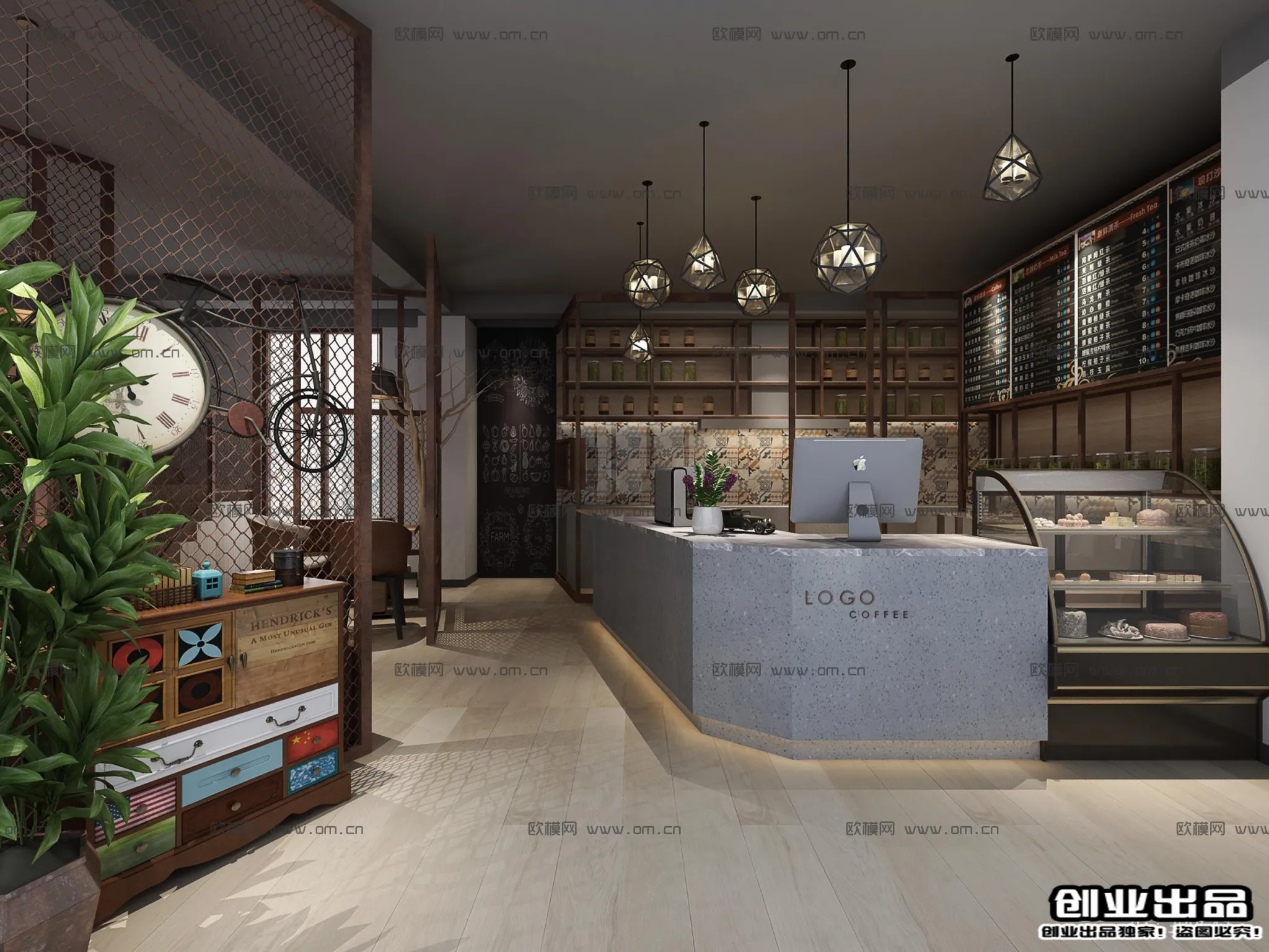 FASTFOOD STORE – 3D SCENES – 0052