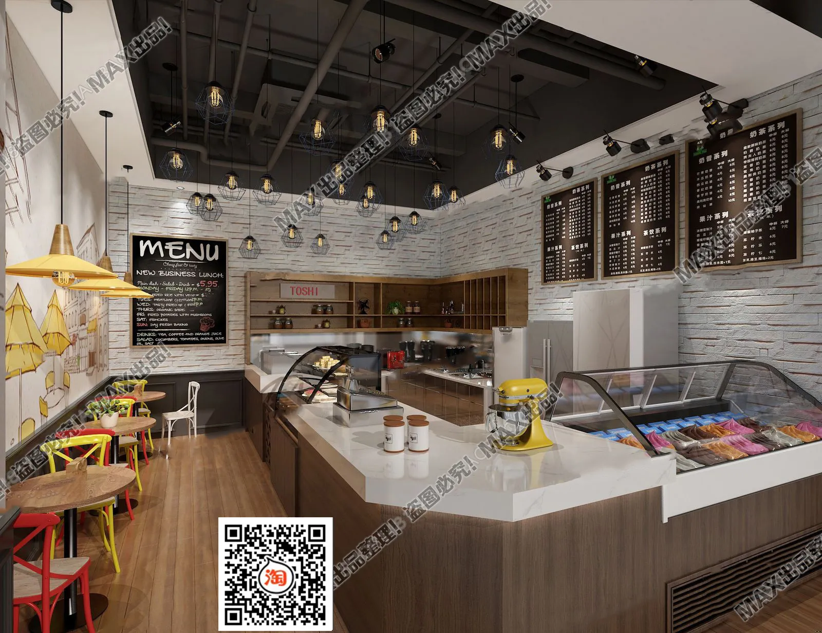 FASTFOOD STORE – 3D SCENES – 0088