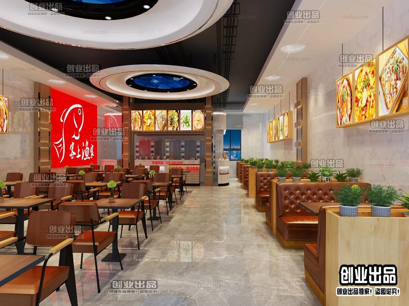 FASTFOOD STORE – 3D SCENES – 0106
