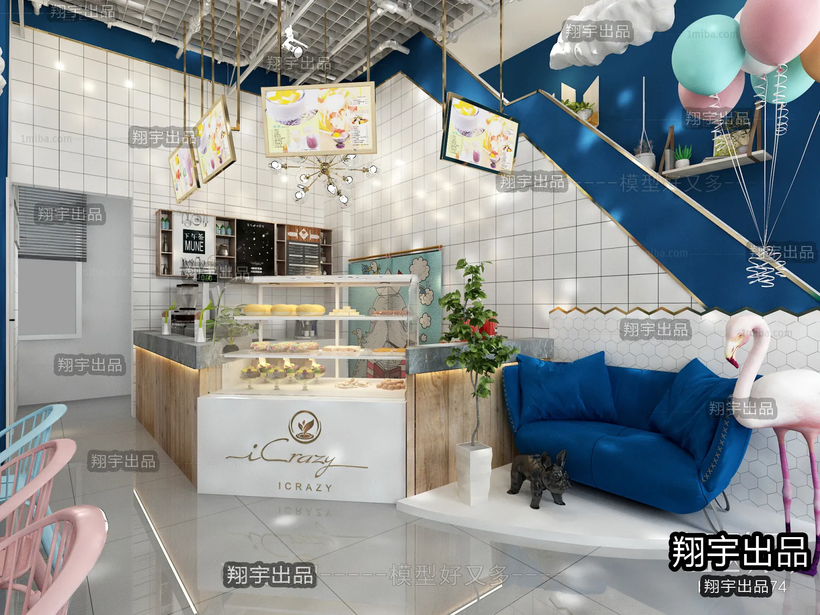 FASTFOOD STORE – 3D SCENES – 0126