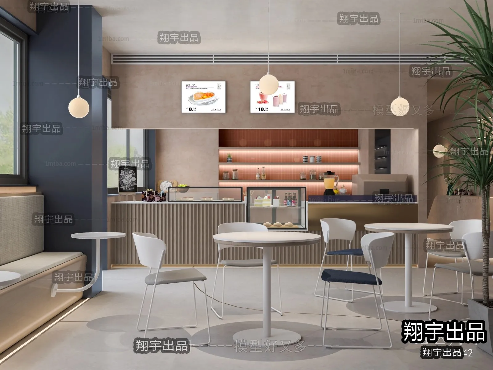 FASTFOOD STORE – 3D SCENES – 0127