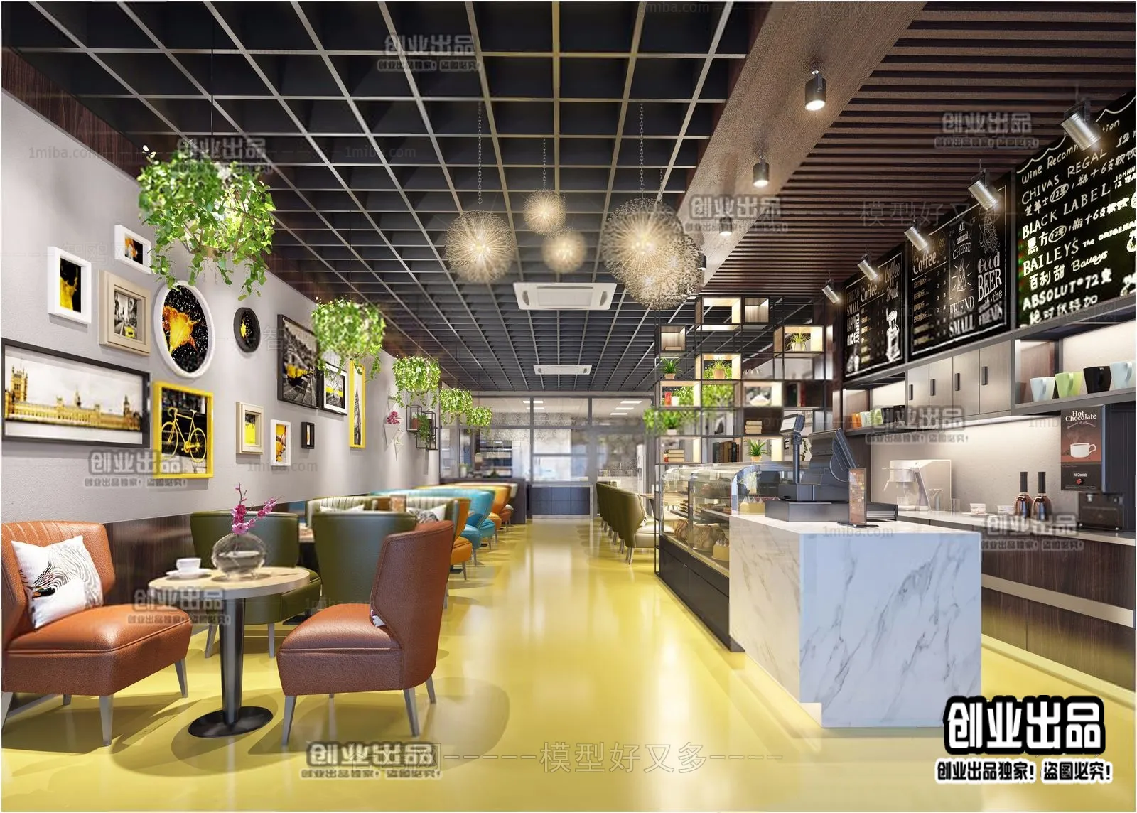FASTFOOD STORE – 3D SCENES – 0134