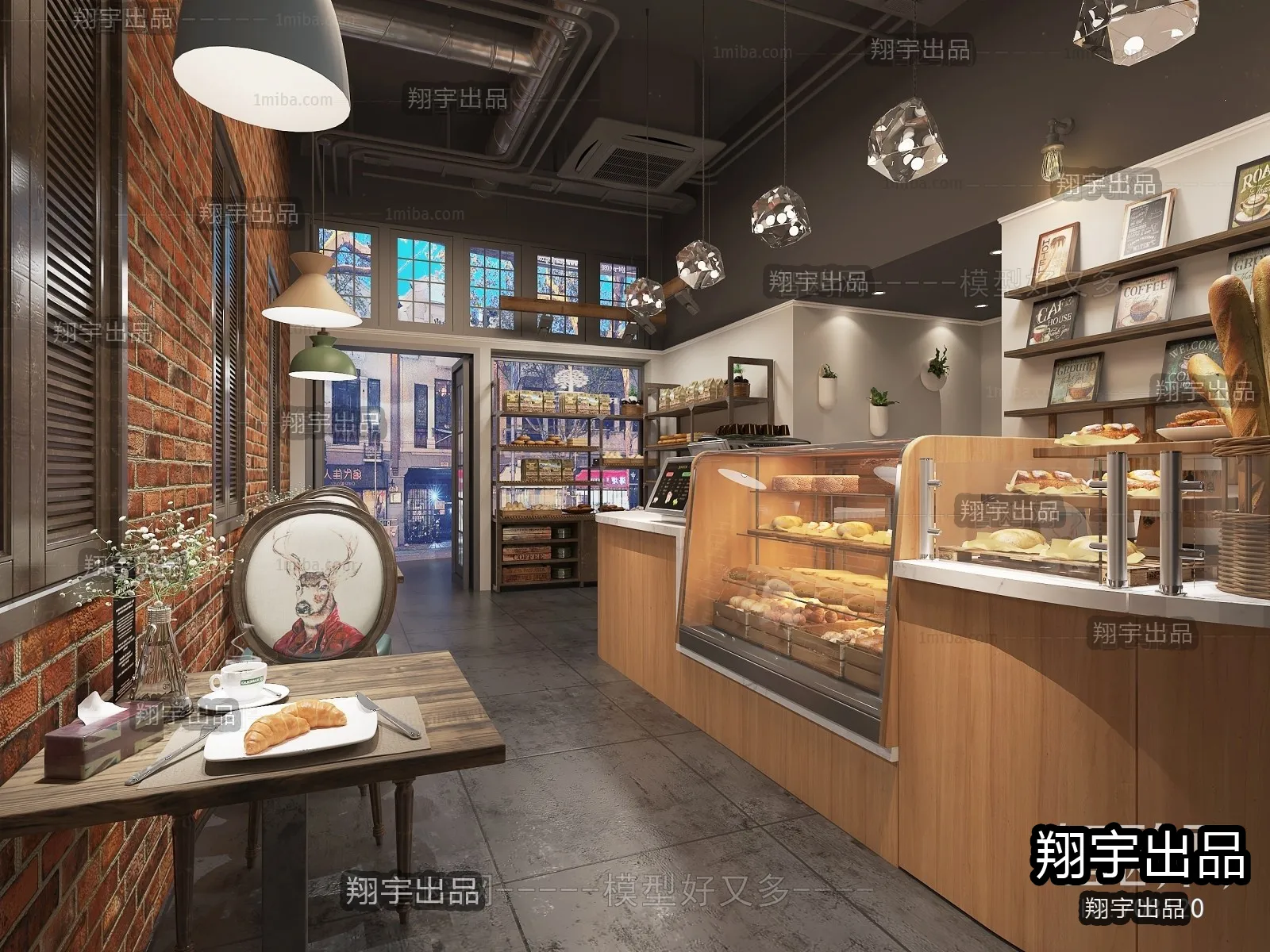 FASTFOOD STORE – 3D SCENES – 0135