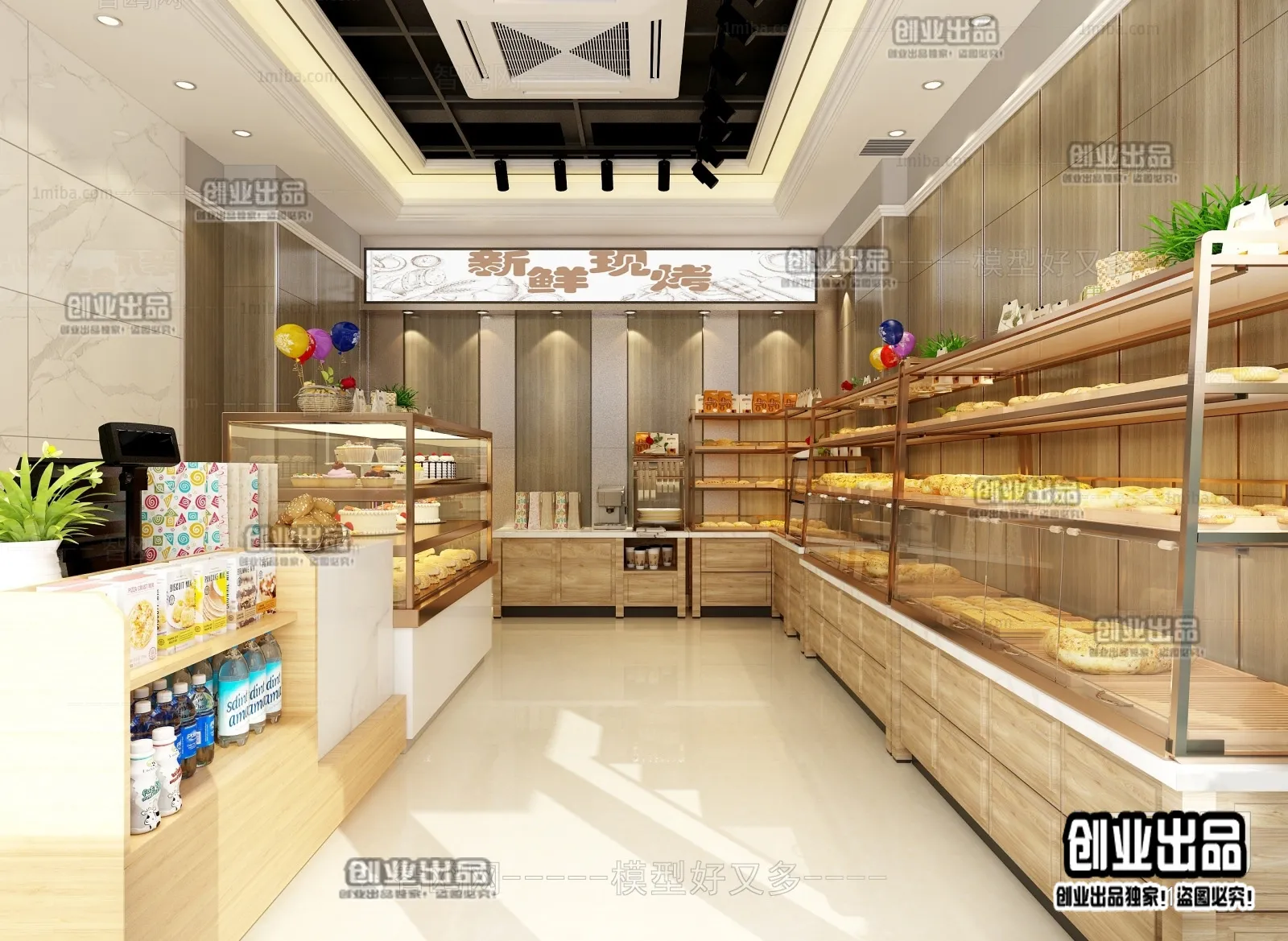 FASTFOOD STORE – 3D SCENES – 0136