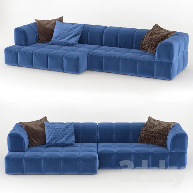 Arflex strips sofa 3DS Max - thumbnail 3