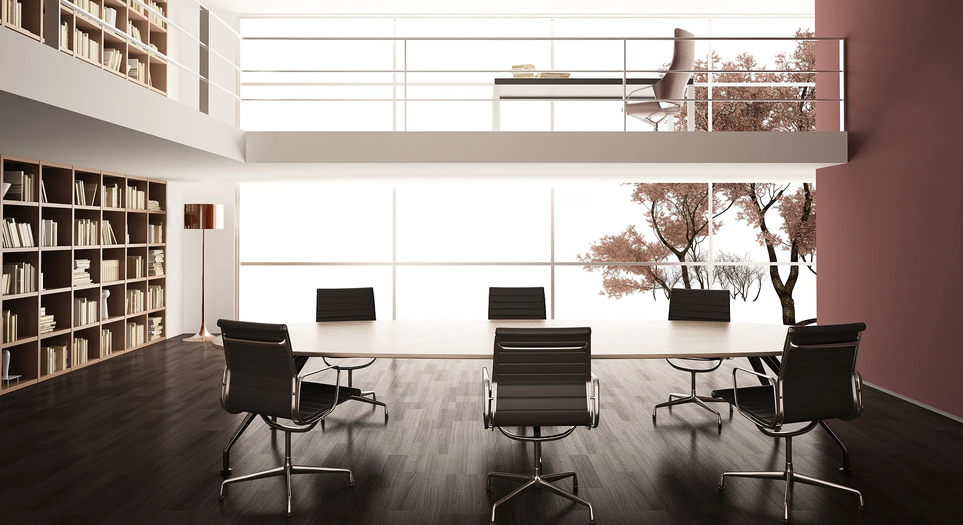 3D OFFICE INTERIOR (VRAY) – MEETING ROOM 3D SCENES – 032