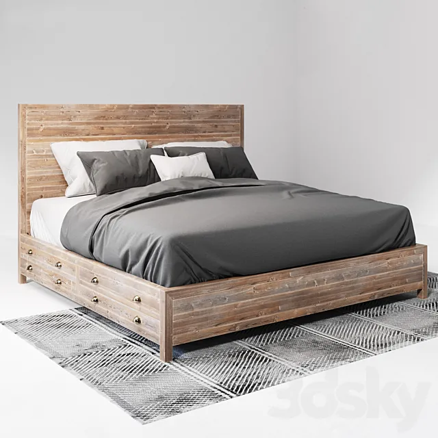 Furniture – Bed 3D Models – 0200