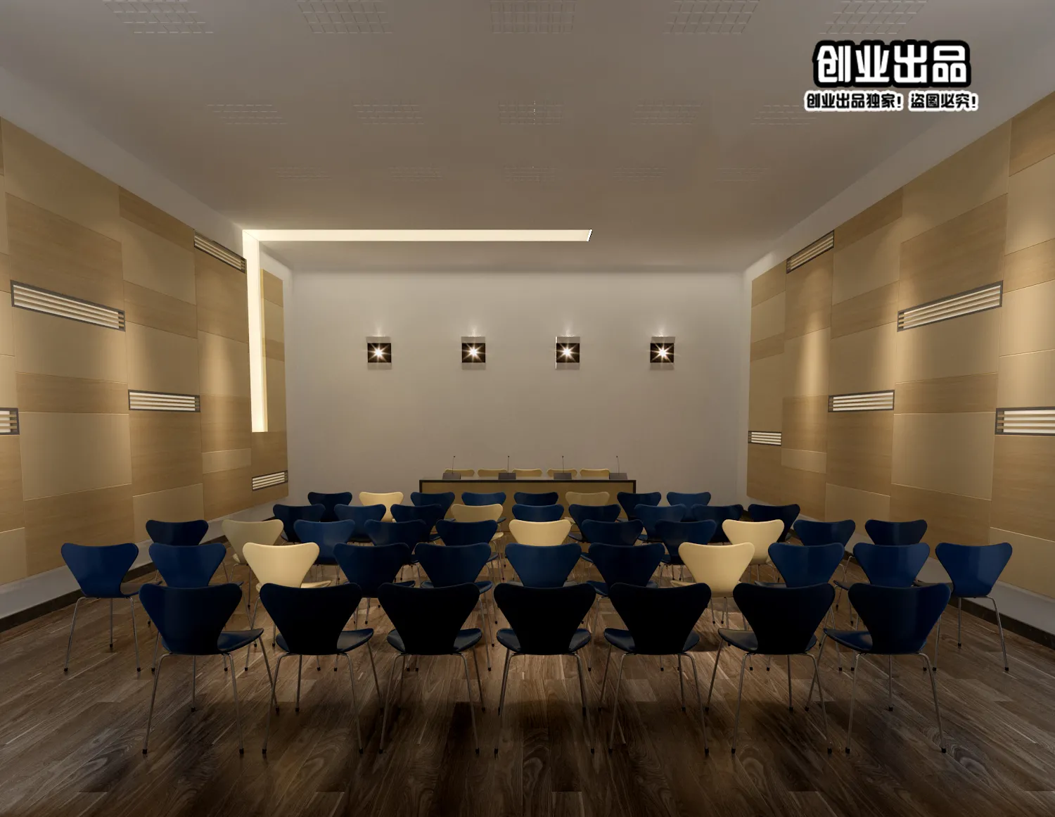 3D SCHOOL INTERIOR (VRAY) – LECTURE HALL 3D SCENES – 053