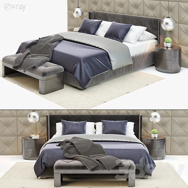 Furniture – Bed 3D Models – 0244