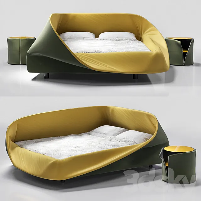 lago colletto bed 3DS Max - thumbnail 3