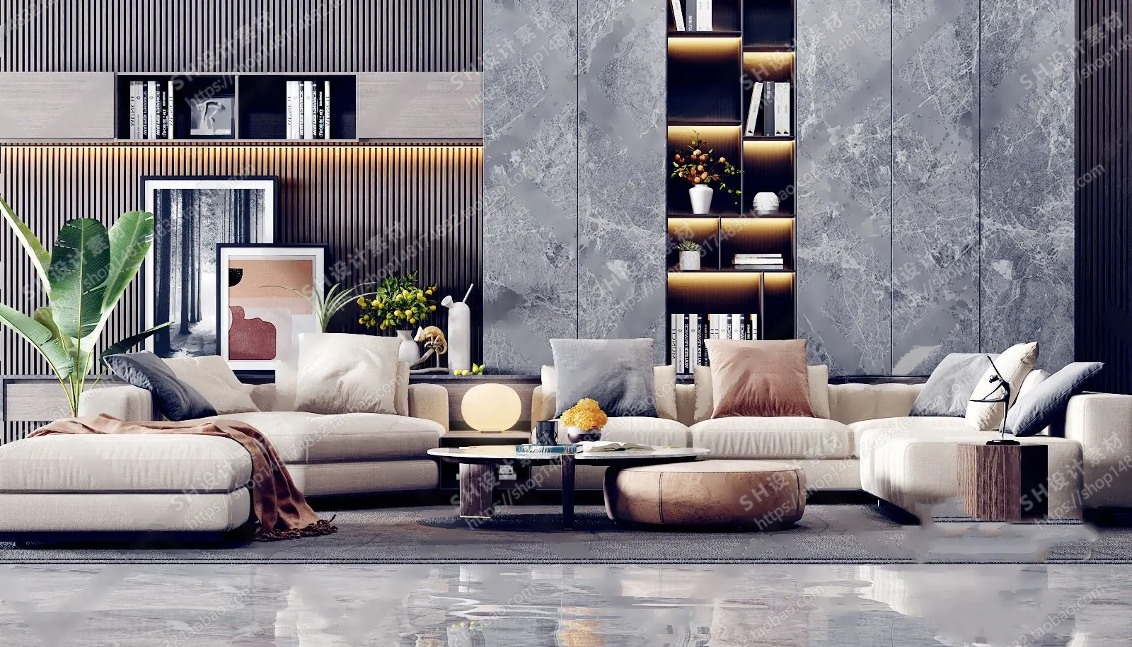 Modern Sofa – 3D Models – 0013