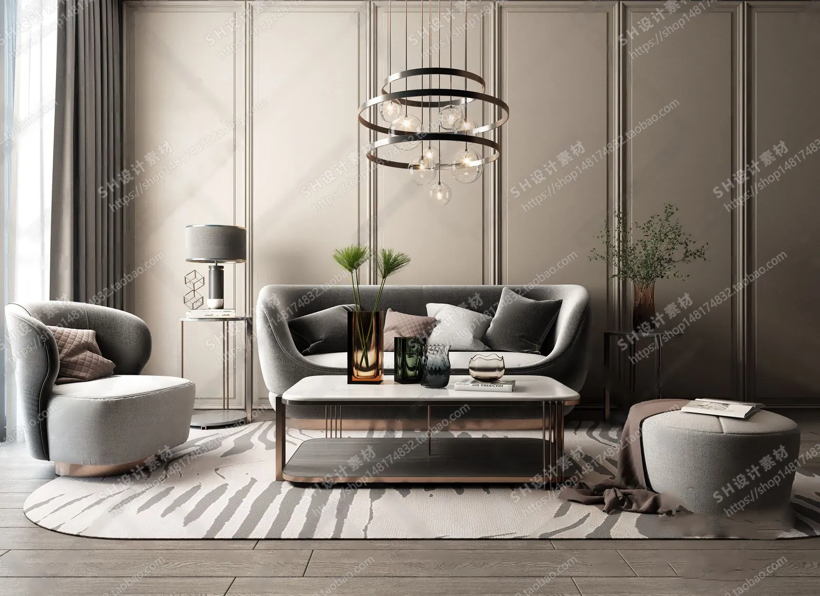 Modern Sofa – 3D Models – 0019