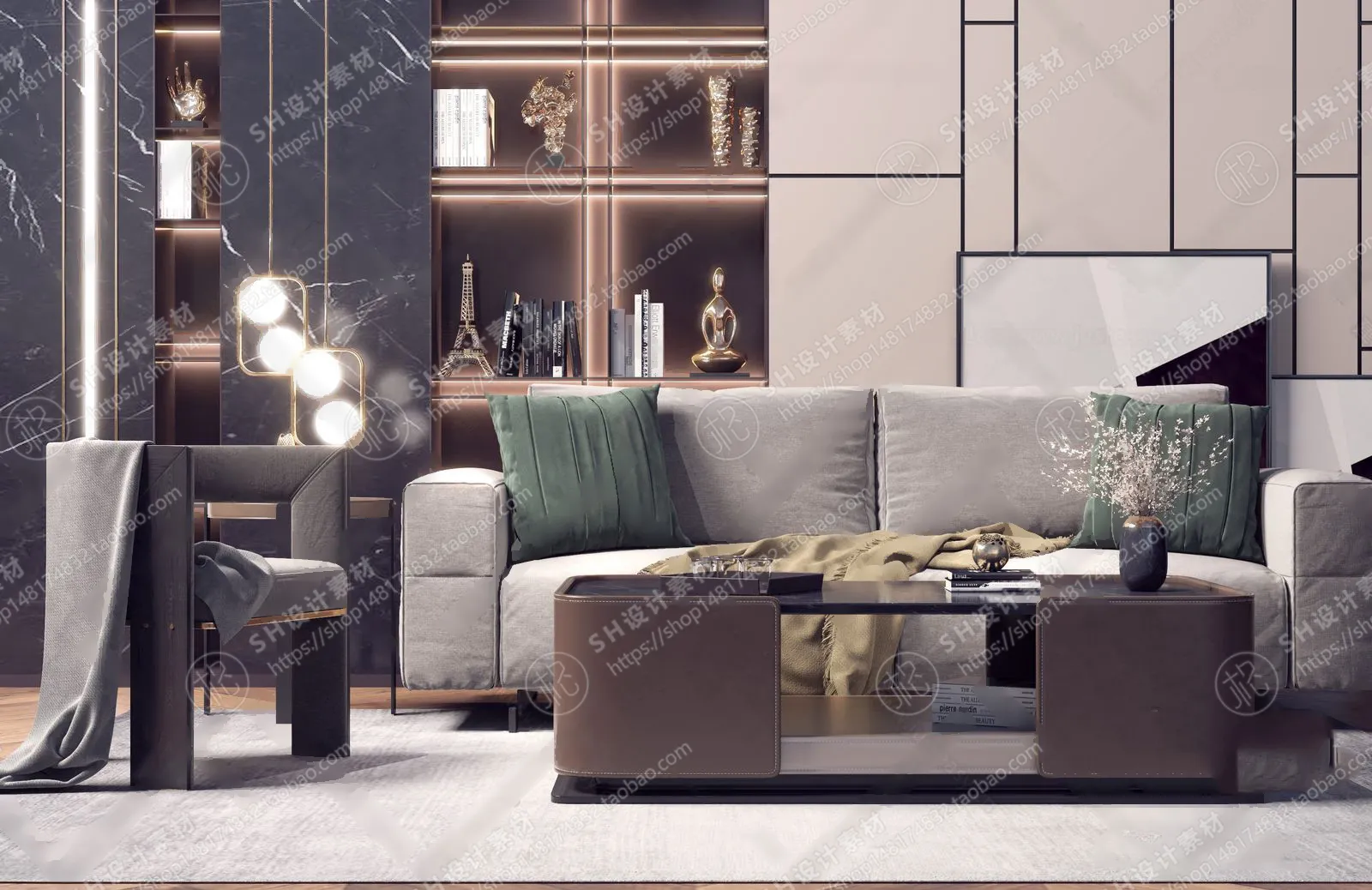 Modern Sofa – 3D Models – 0025