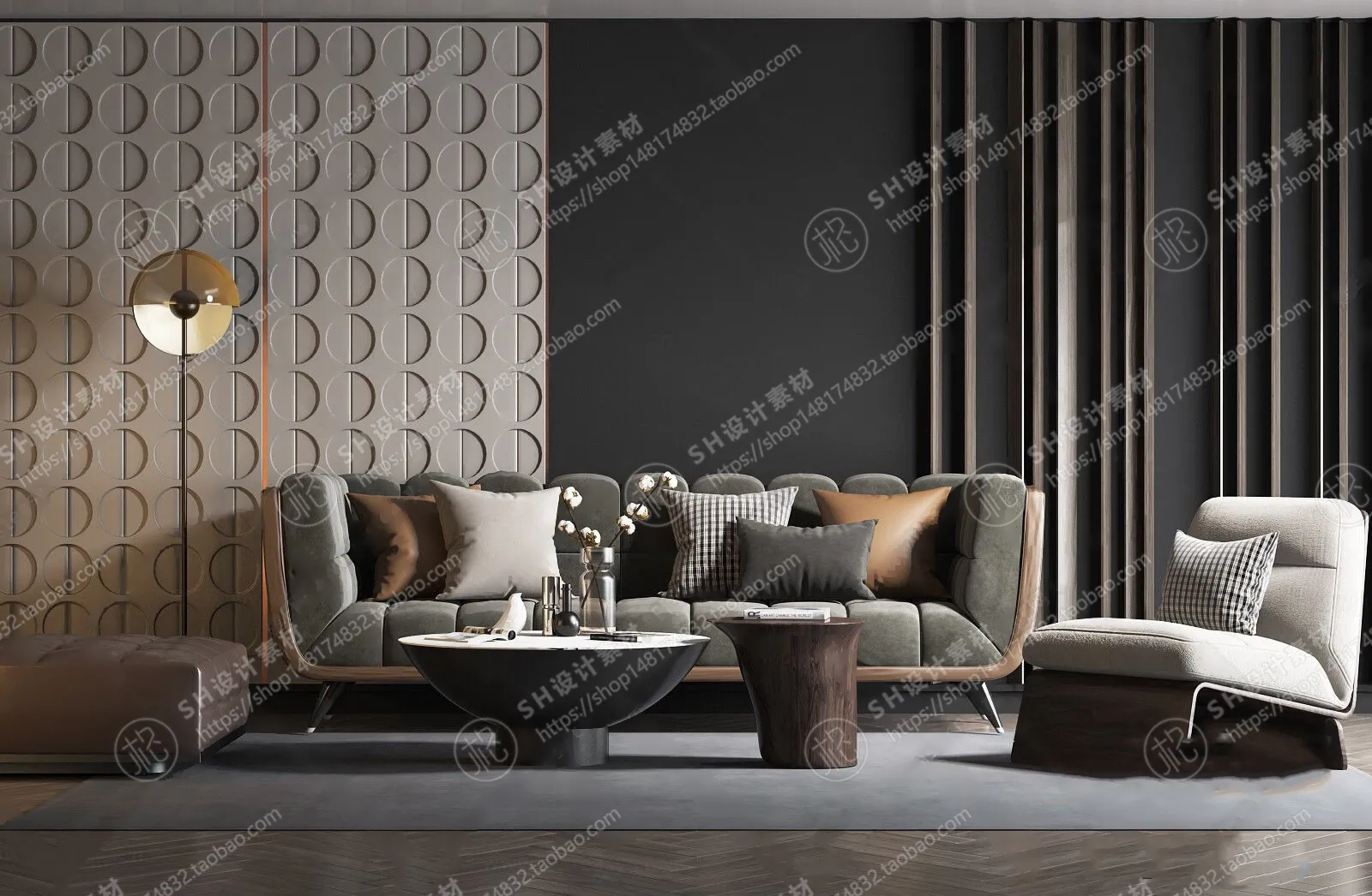 Modern Sofa – 3D Models – 0039