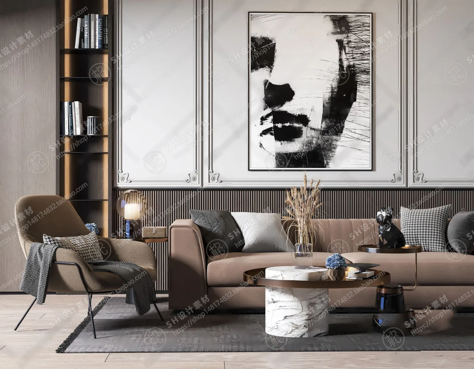 Modern Sofa – 3D Models – 0040