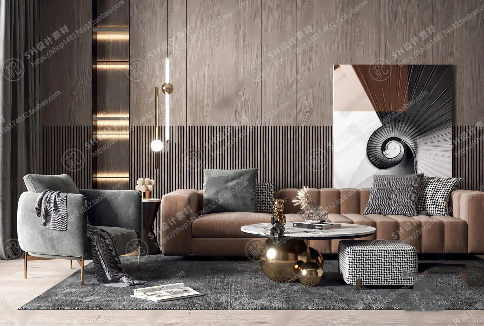 Modern Sofa – 3D Models – 0043