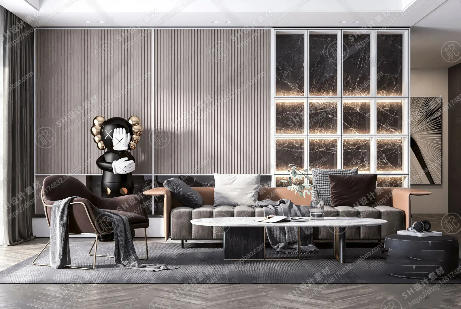 Modern Sofa – 3D Models – 0052