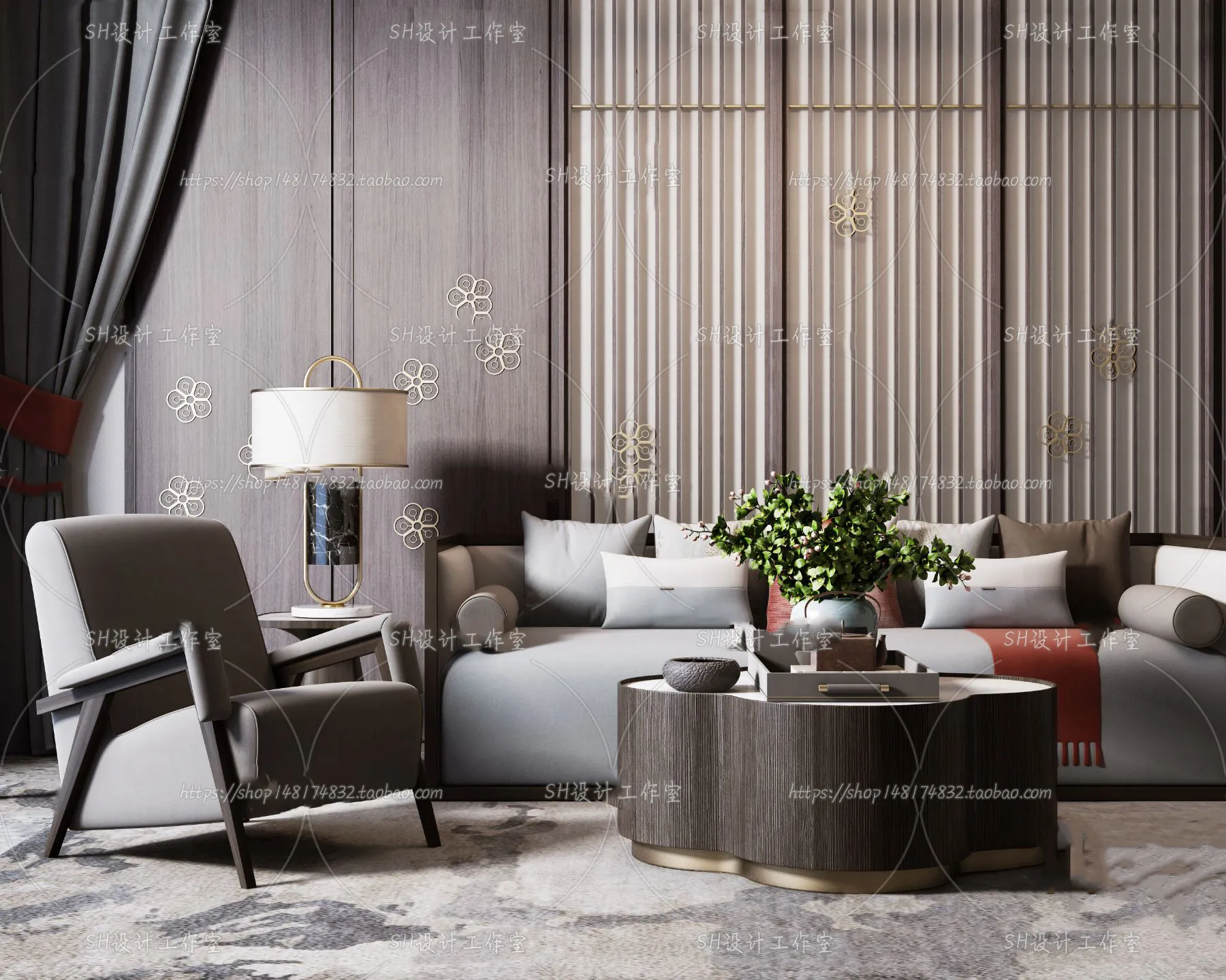 Modern Sofa – 3D Models – 0072
