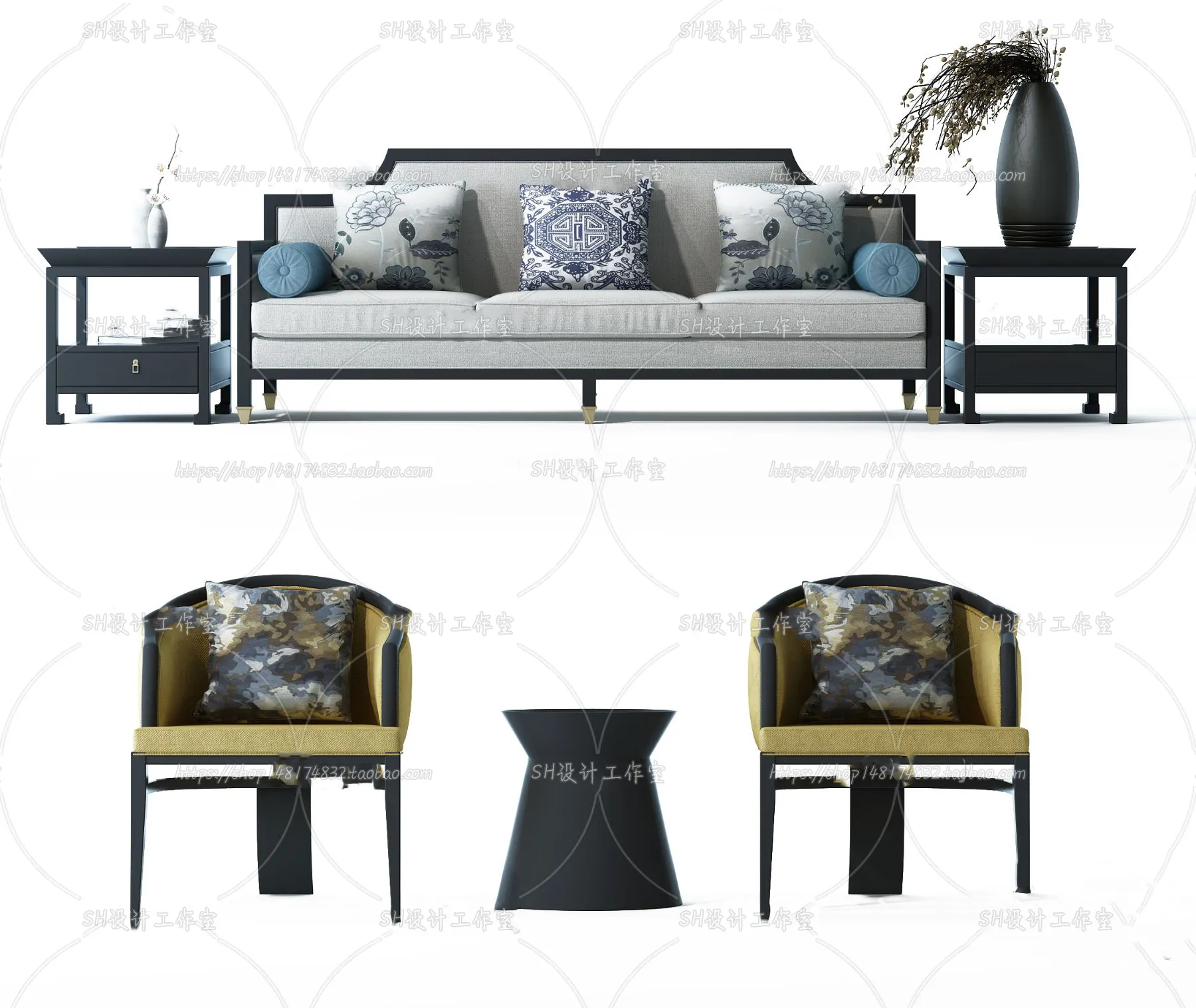 Modern Sofa – 3D Models – 0166