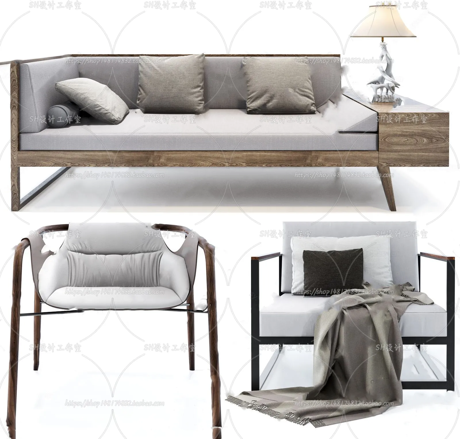 Modern Sofa – 3D Models – 0169