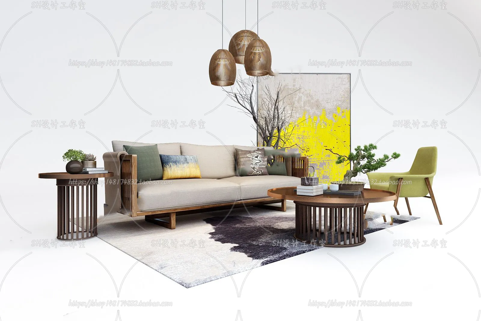 Modern Sofa – 3D Models – 0170