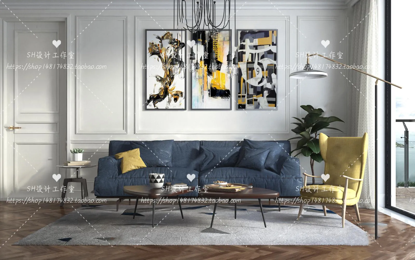 Modern Sofa – 3D Models – 0178