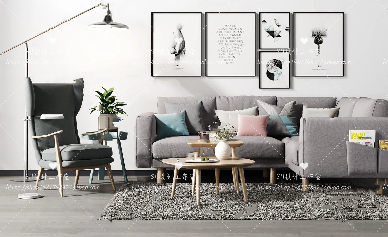 Modern Sofa – 3D Models – 0179