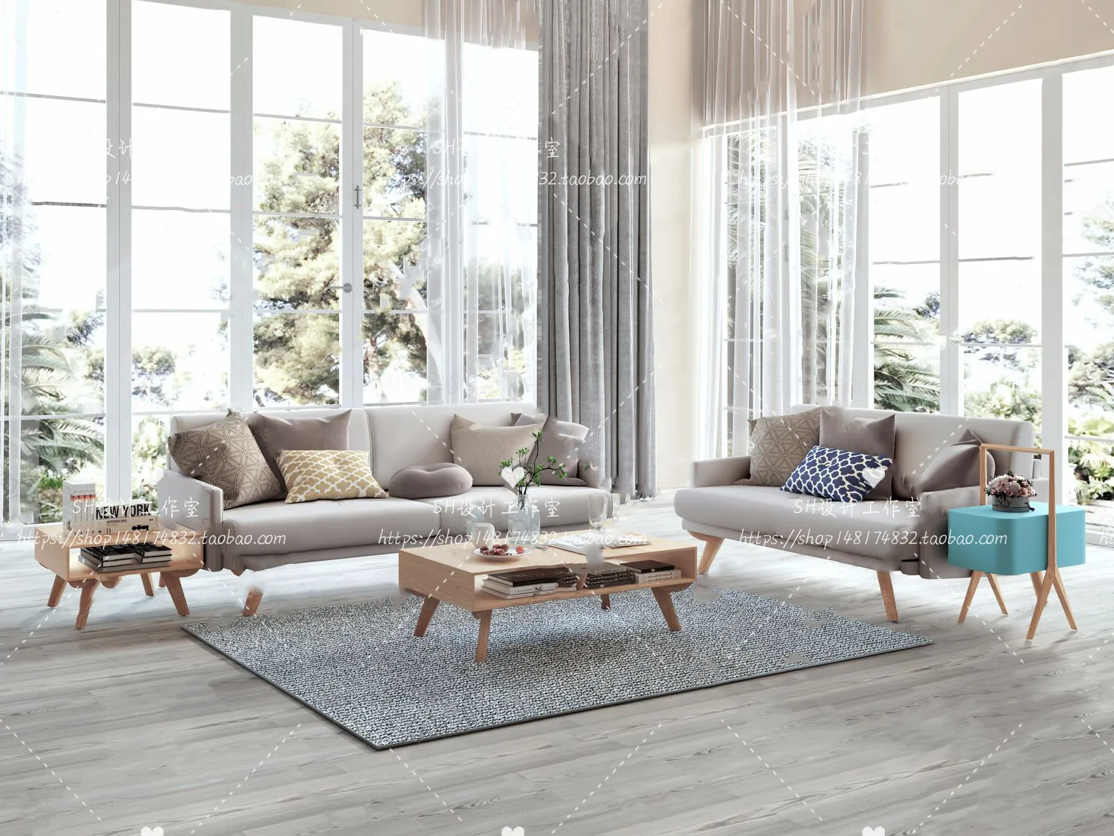Modern Sofa – 3D Models – 0187