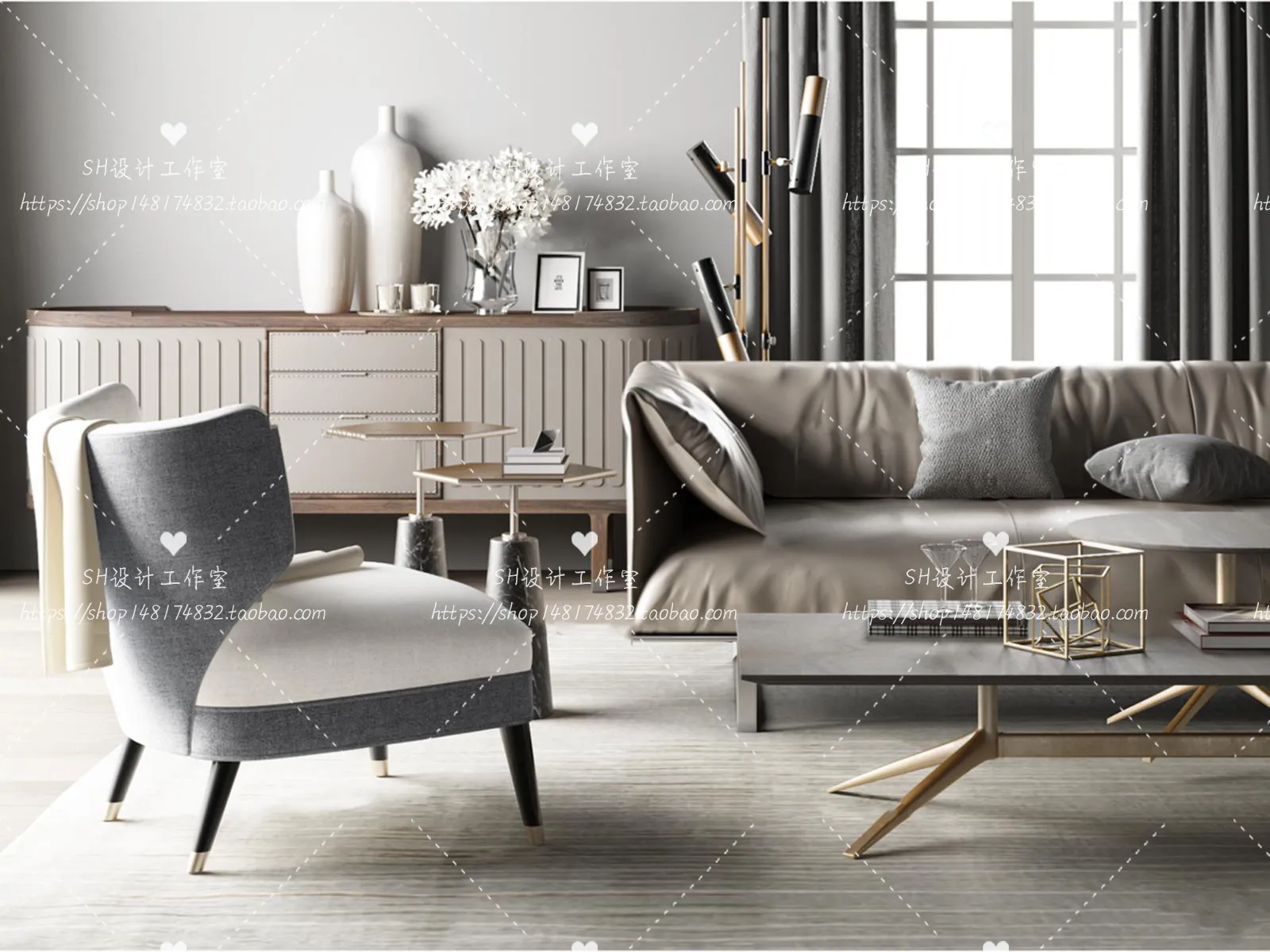 Modern Sofa – 3D Models – 0196