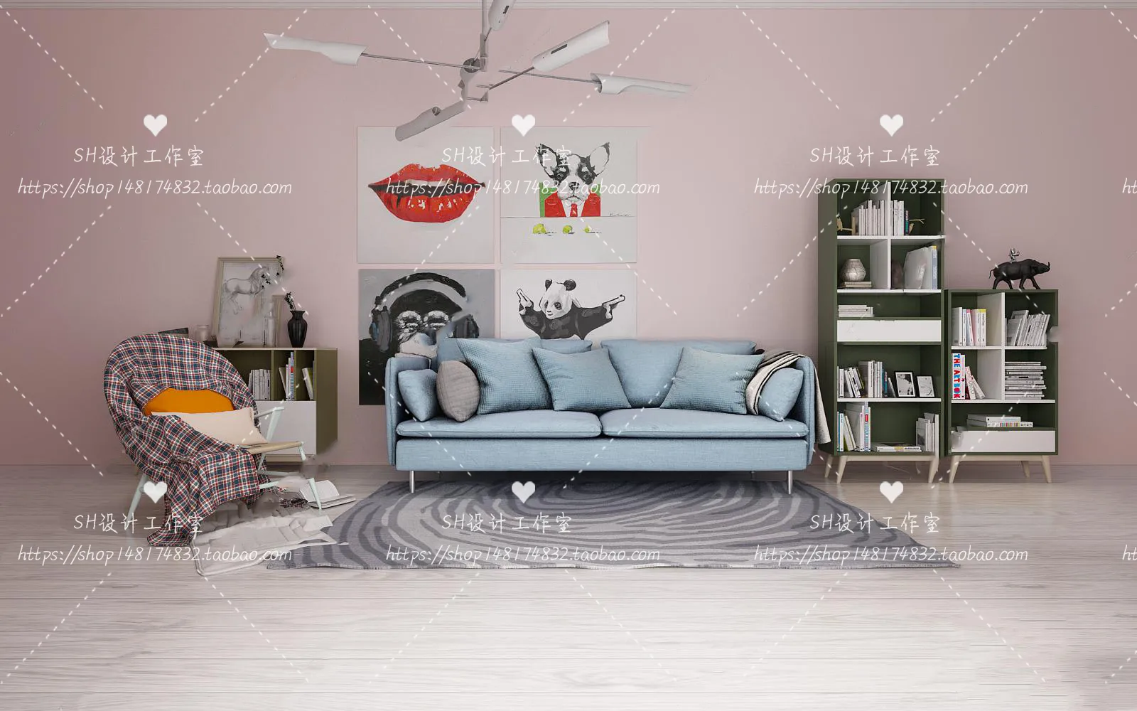 Modern Sofa – 3D Models – 0197