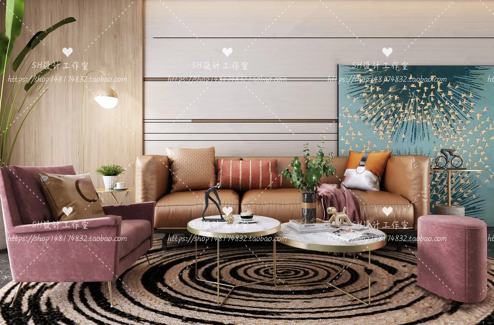 Modern Sofa – 3D Models – 0201