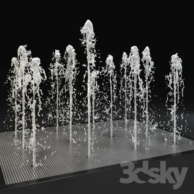 Fountain water 3DS Max - thumbnail 3