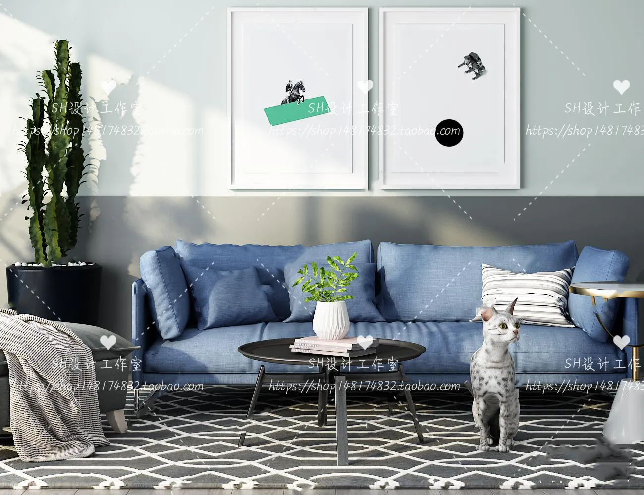 Modern Sofa – 3D Models – 0203