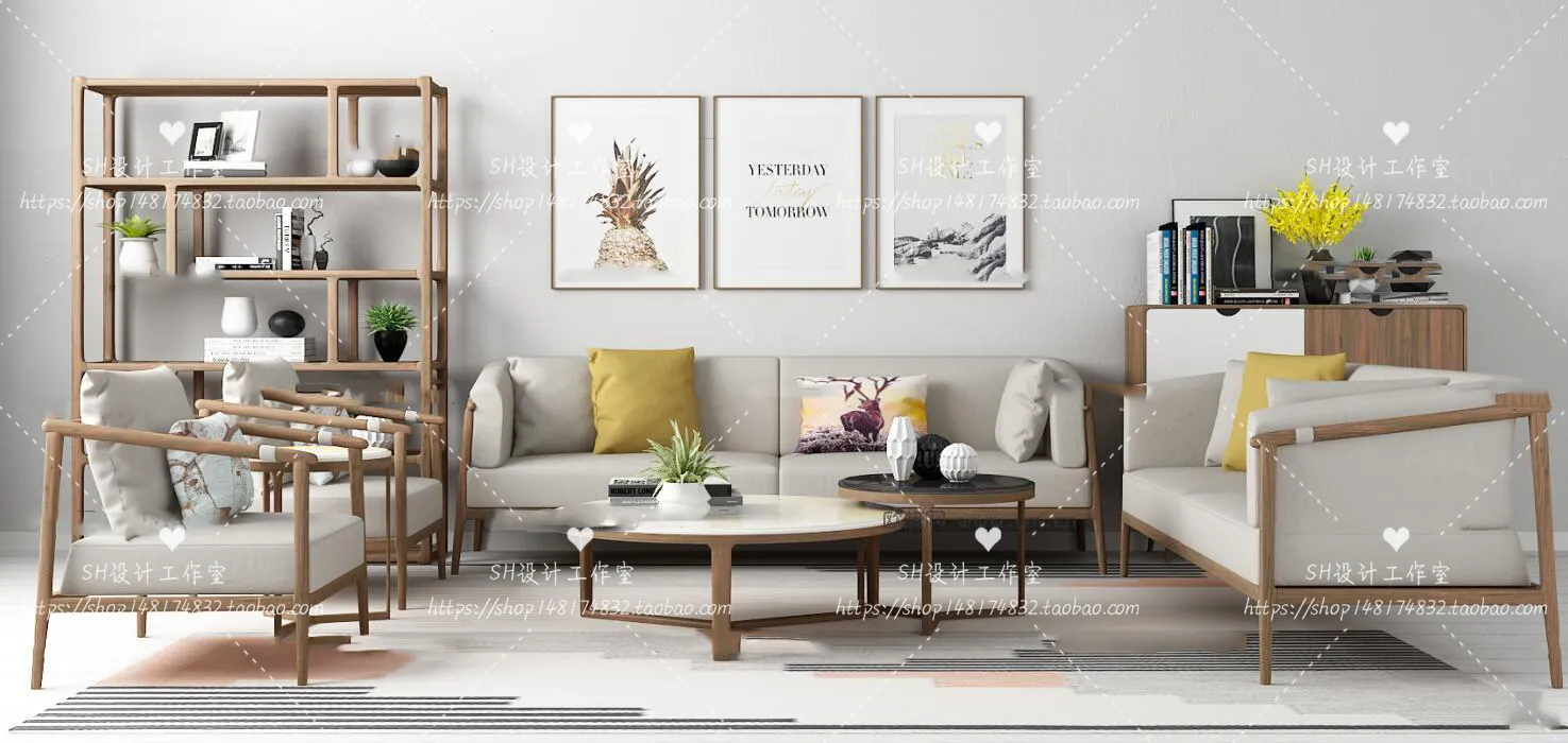 Modern Sofa – 3D Models – 0204