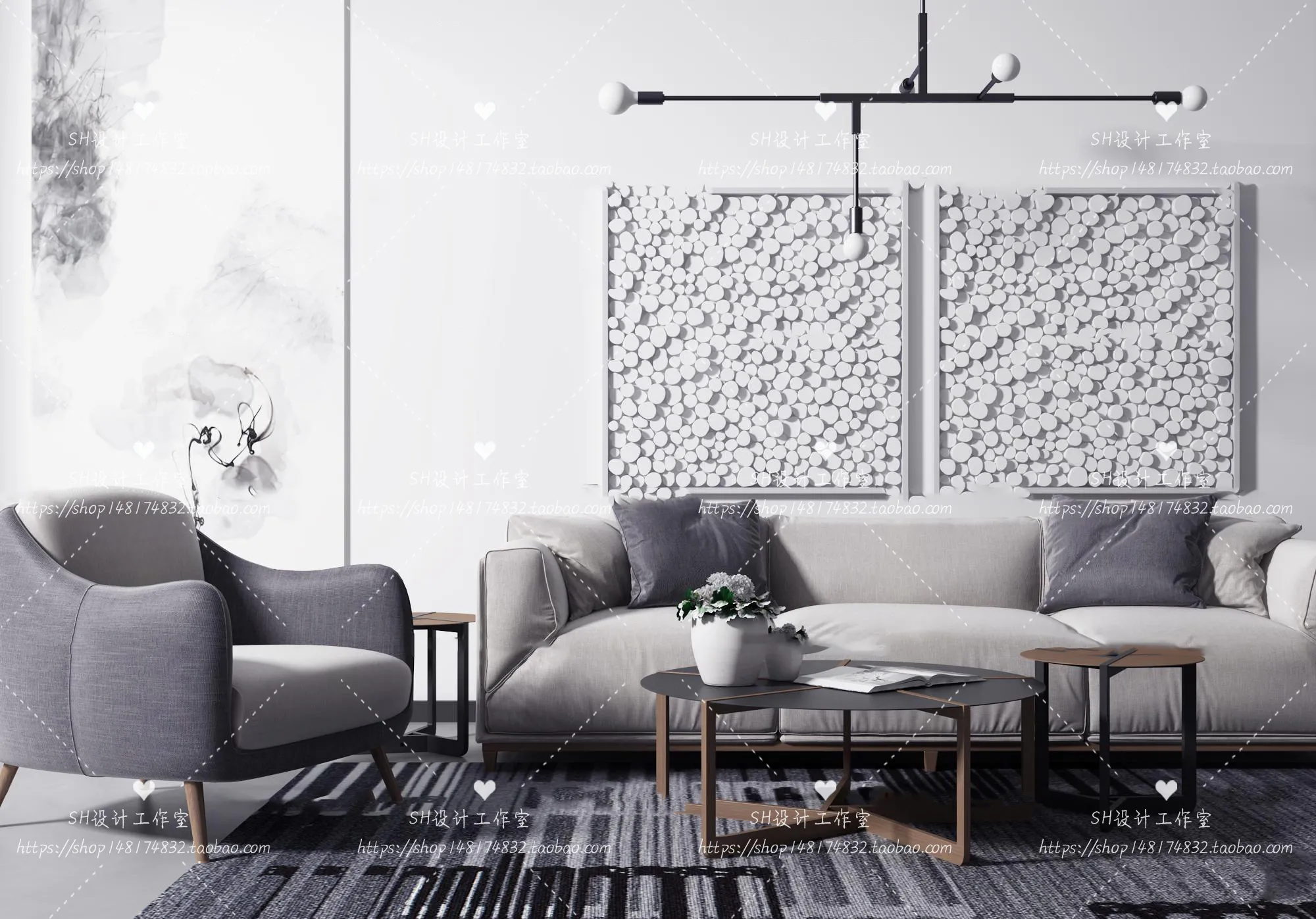 Modern Sofa – 3D Models – 0206