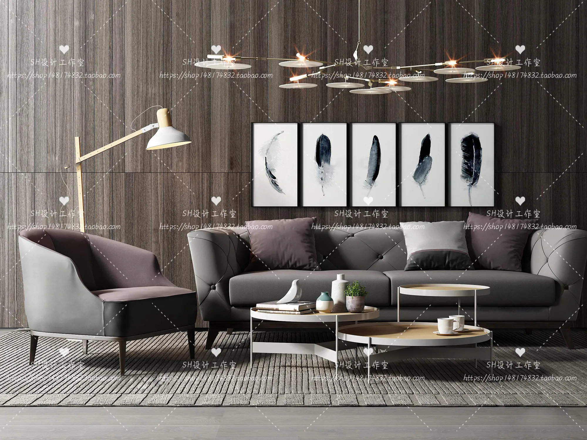 Modern Sofa – 3D Models – 0233