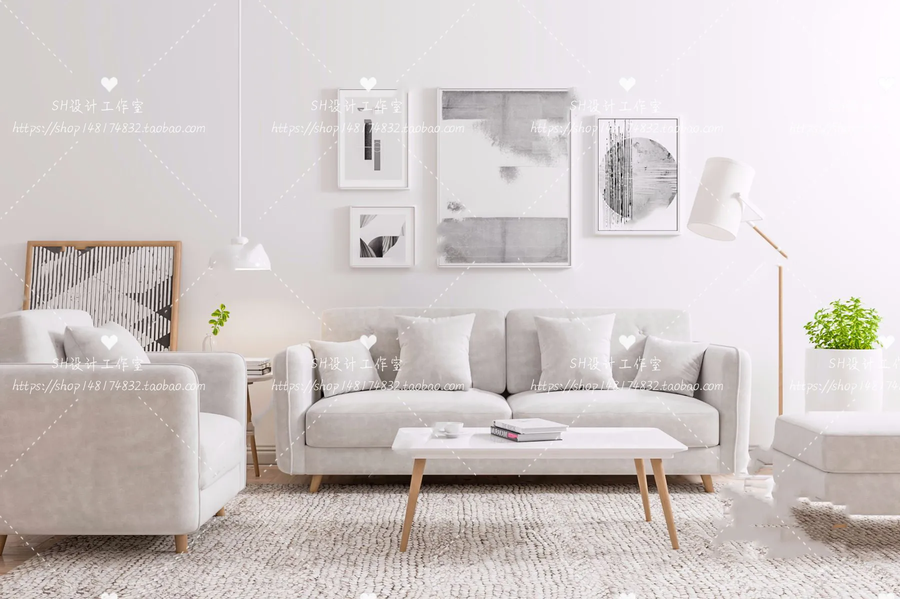 Modern Sofa – 3D Models – 0236