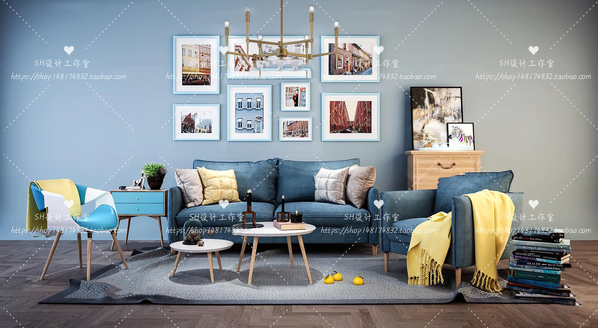 Modern Sofa – 3D Models – 0238