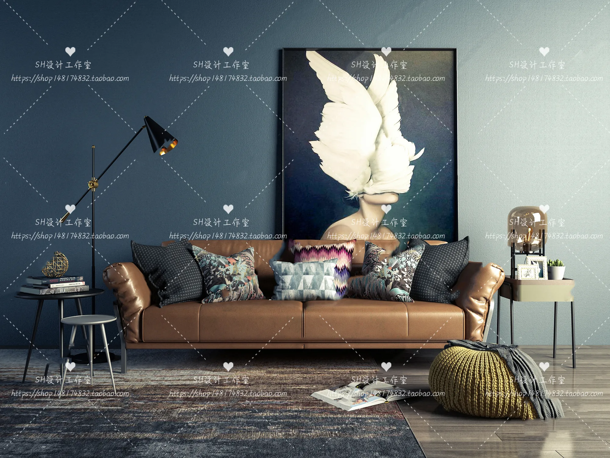 Modern Sofa – 3D Models – 0240
