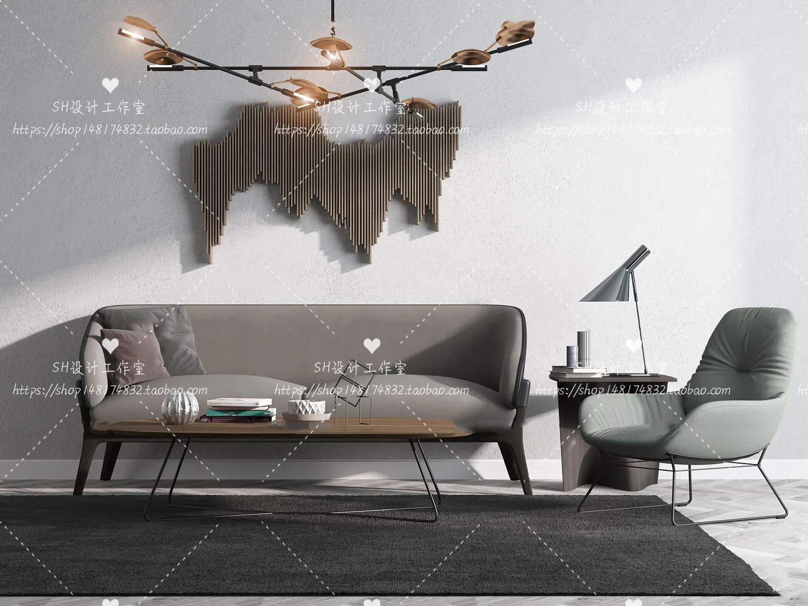 Modern Sofa – 3D Models – 0245