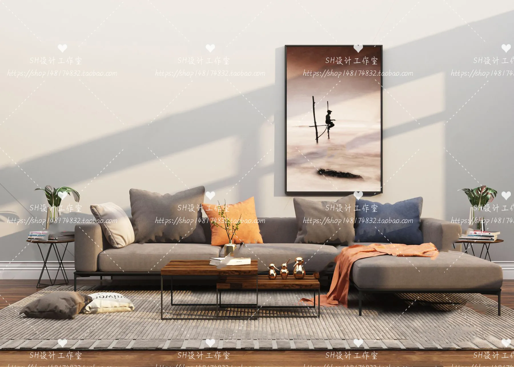 Modern Sofa – 3D Models – 0249
