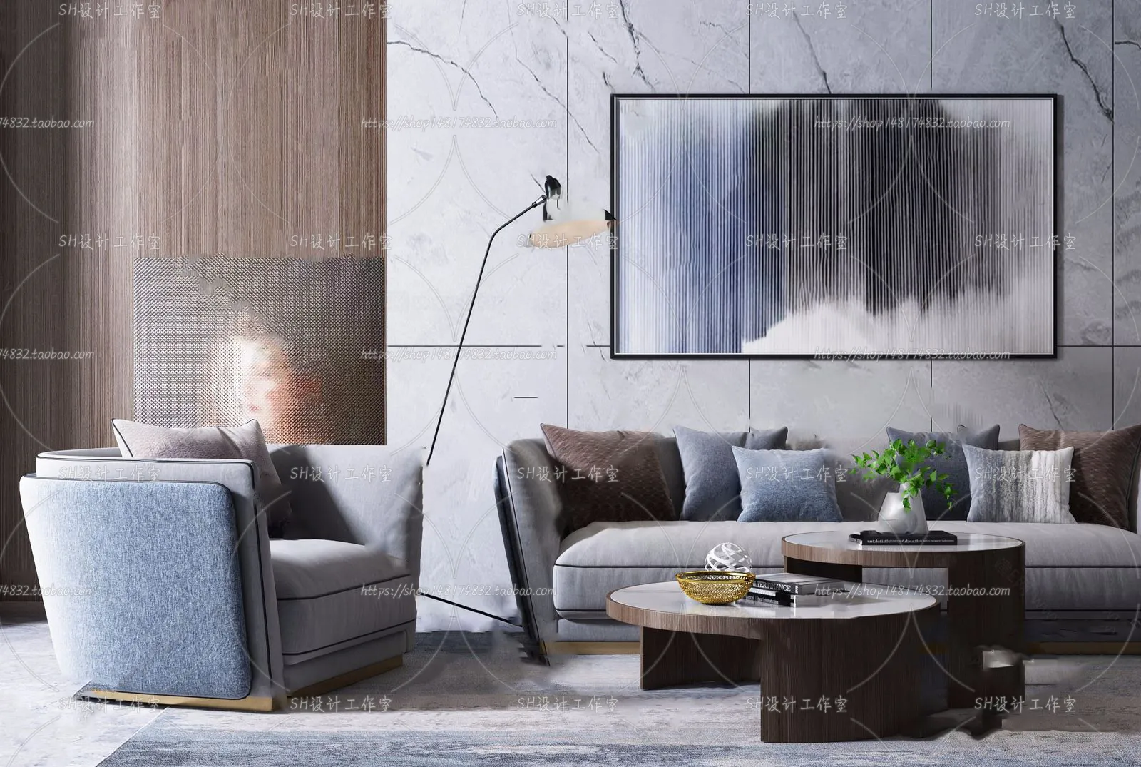 Modern Sofa – 3D Models – 0273