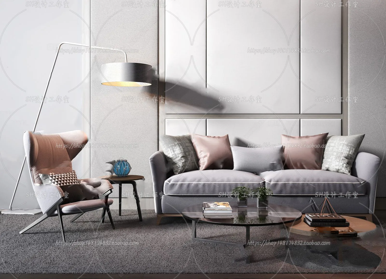 Modern Sofa – 3D Models – 0275